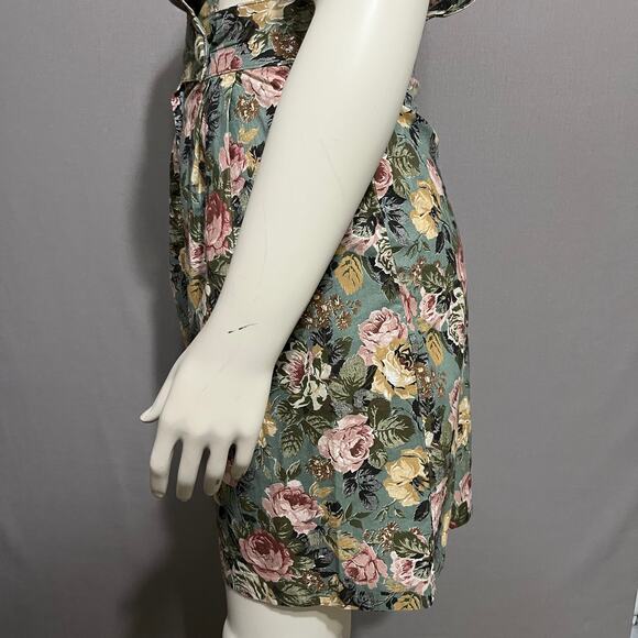 ⭐️Vintage R.J. Stevens Overall 100% Cotton Floral Romper Sz-12 - Picture 6 of 11